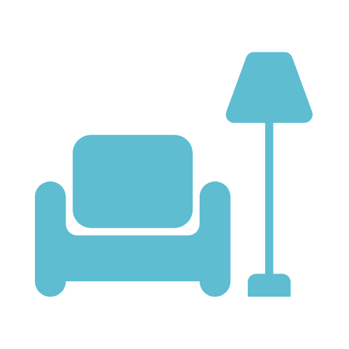 chair and lamp icon
