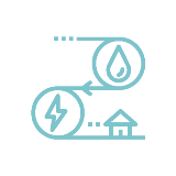 a hydro energy icon