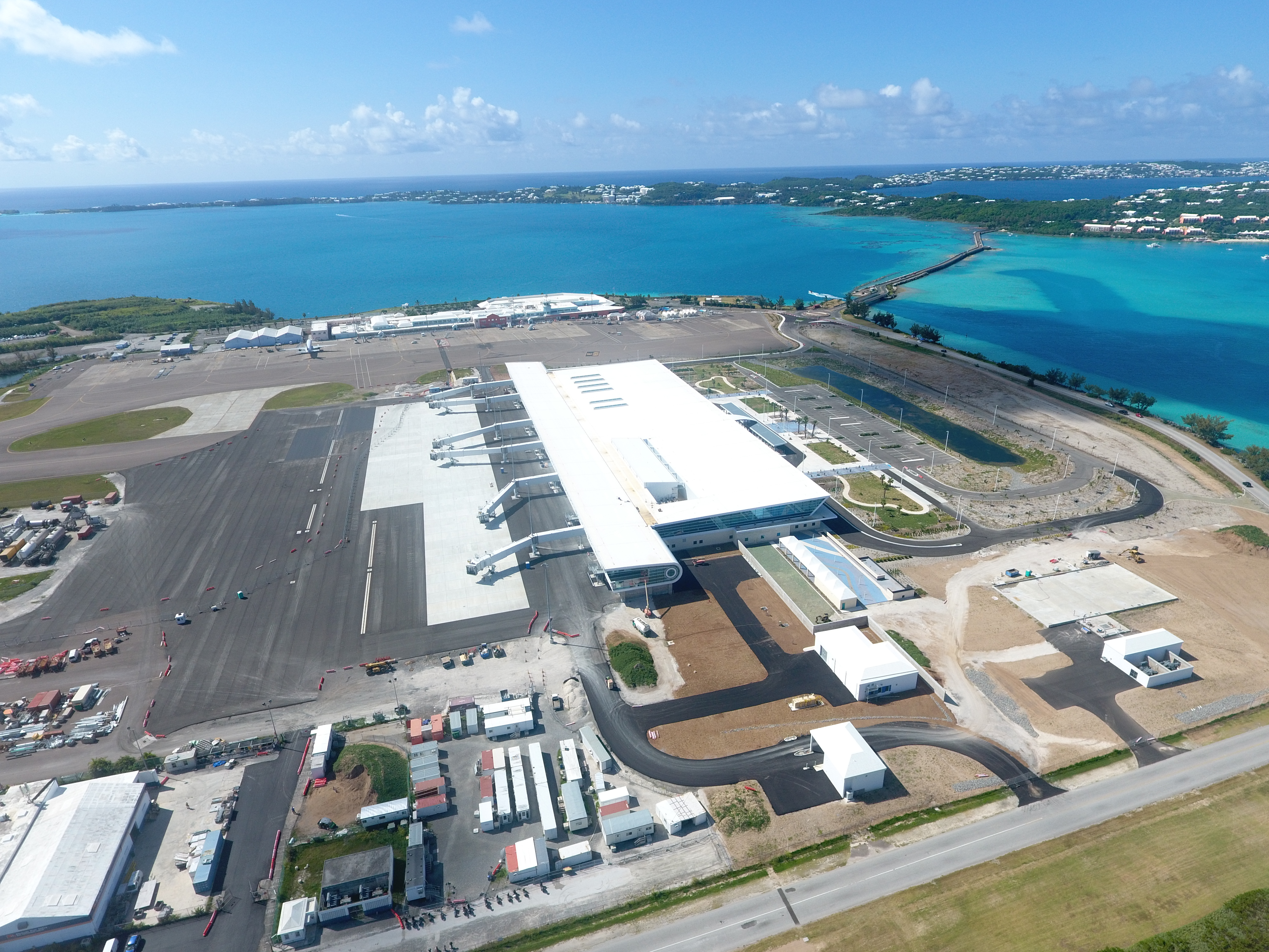 Aerial image of Bermuda Airport